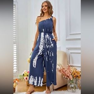 Buenos Ninos Size M Romper One Shoulder Sleeveless  Jumpsuit Overall, size XL